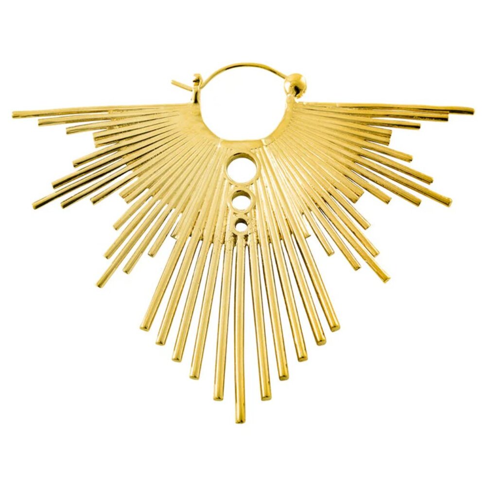 Tawapa Jewelry stunning Divine Hoop 18k Gold Plated Hoop Earrings